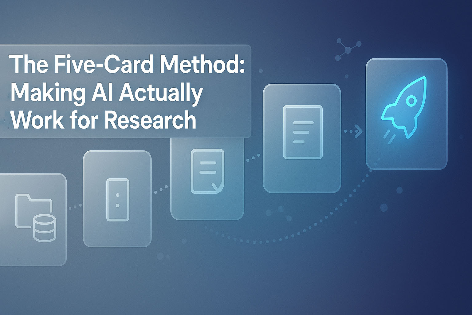 The Five-Card Method: Making AI Actually Work for Research
