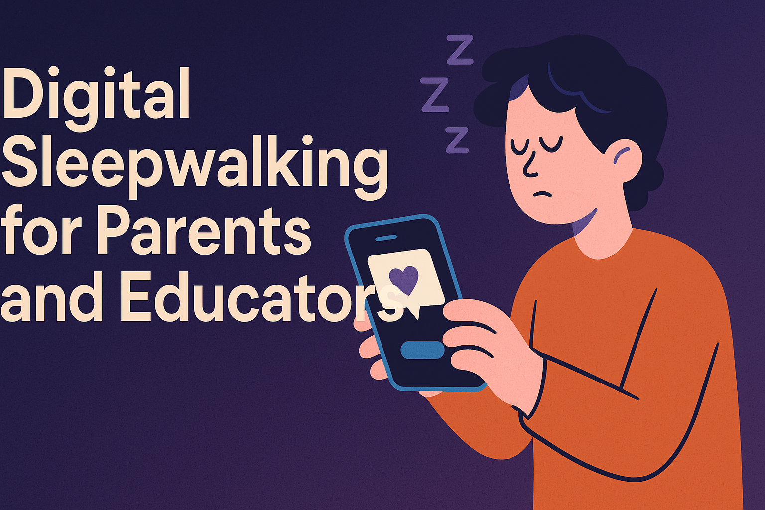 Digital Sleepwalking for Parents, Educators, and Everyday Lives: Guarding Agency When Tired